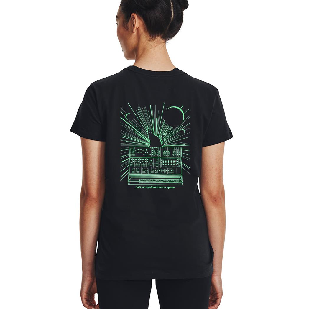 Cats On Synthesizers In Space Woman T-Shirt