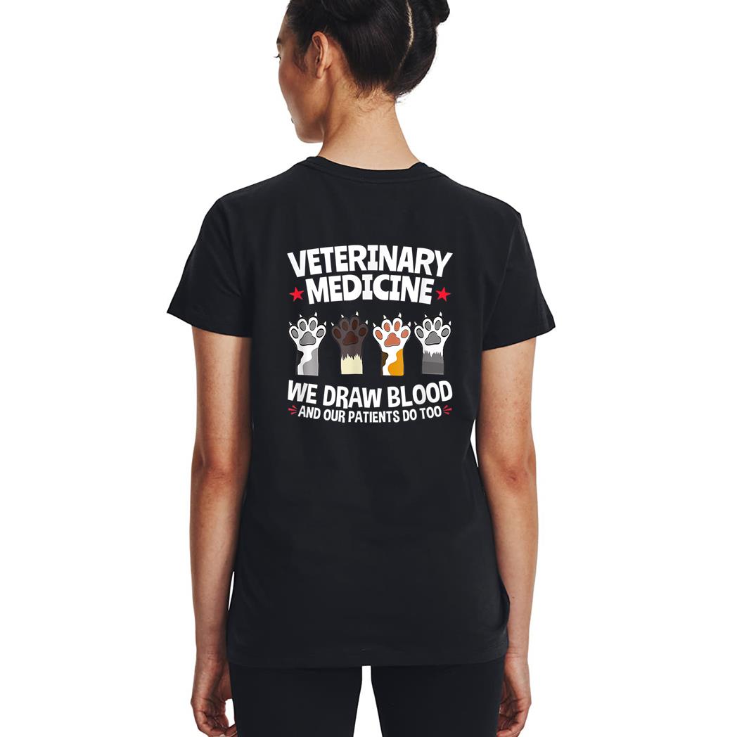 Cute Veterinarian Paws Cat Meow Kitty Cat For Mom Woman T-Shirt
