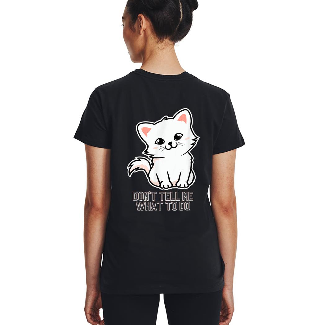 Don Ell Me What O Do Meme Funny Retro Style Vintage Cats Woman T-Shirt