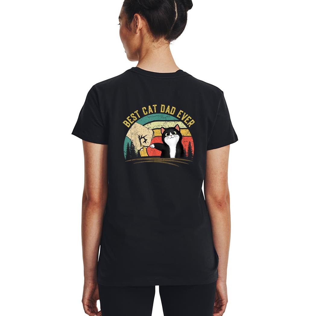 Father's Day 2022 Cat Dad gifts For Men Best Cat Dad Ever Woman T-Shirt