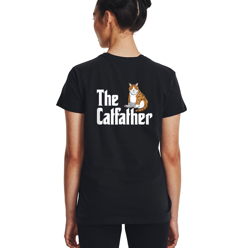 funny catfather shirt Funny Meow Cat for Dad Lover Woman T-Shirt