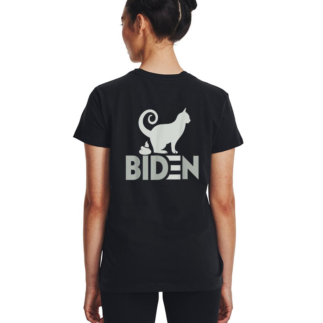 funny My Cat Hates joe Biden I Love My Cat Anti Joe Biden Woman T-Shirt