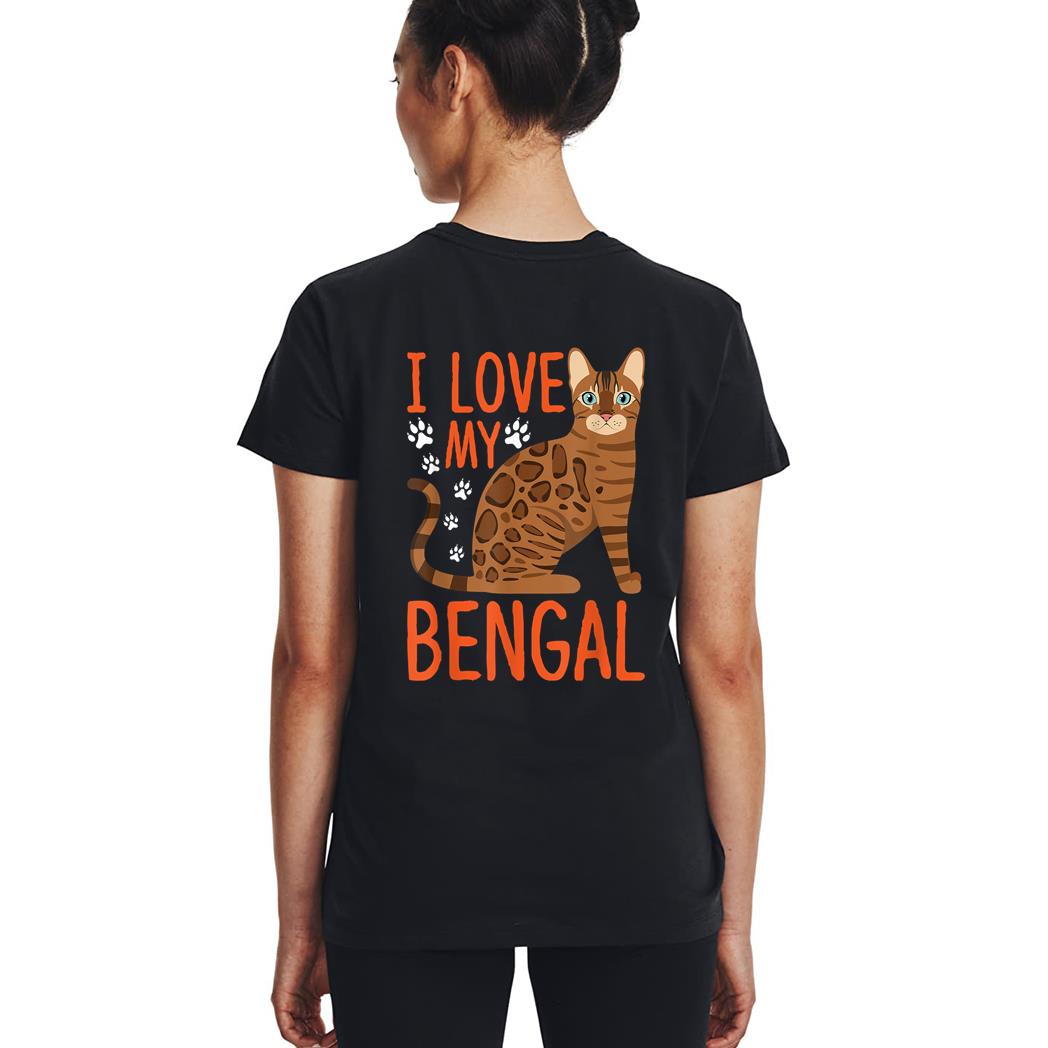 I Love My Bengal Bengal cat Costume Bengal Cat Woman T-Shirt