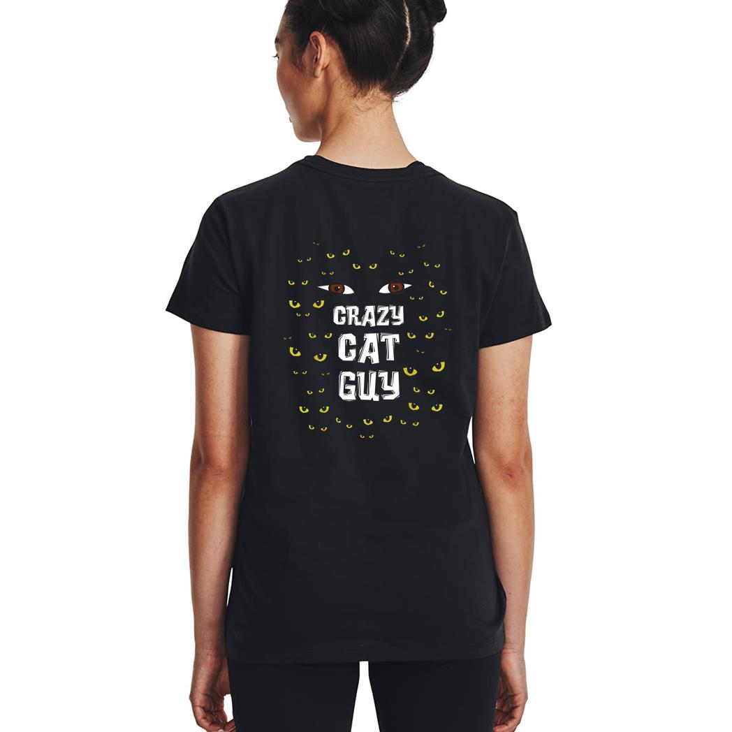 Mens Crazy Cat Guy & Cat Daddy Woman T-Shirt