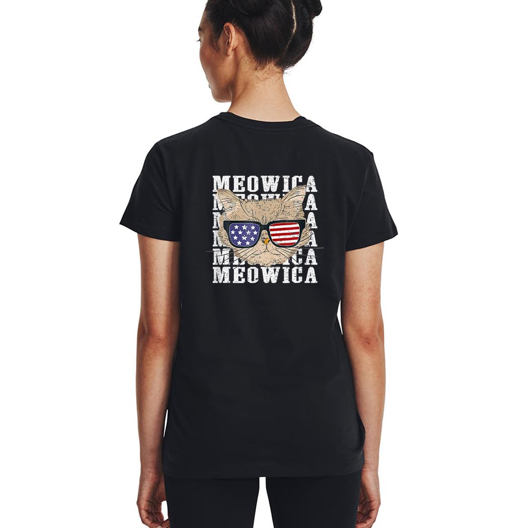 Meowica 4H Of July Kitty Cat For Men Boy Girl Woman T-Shirt