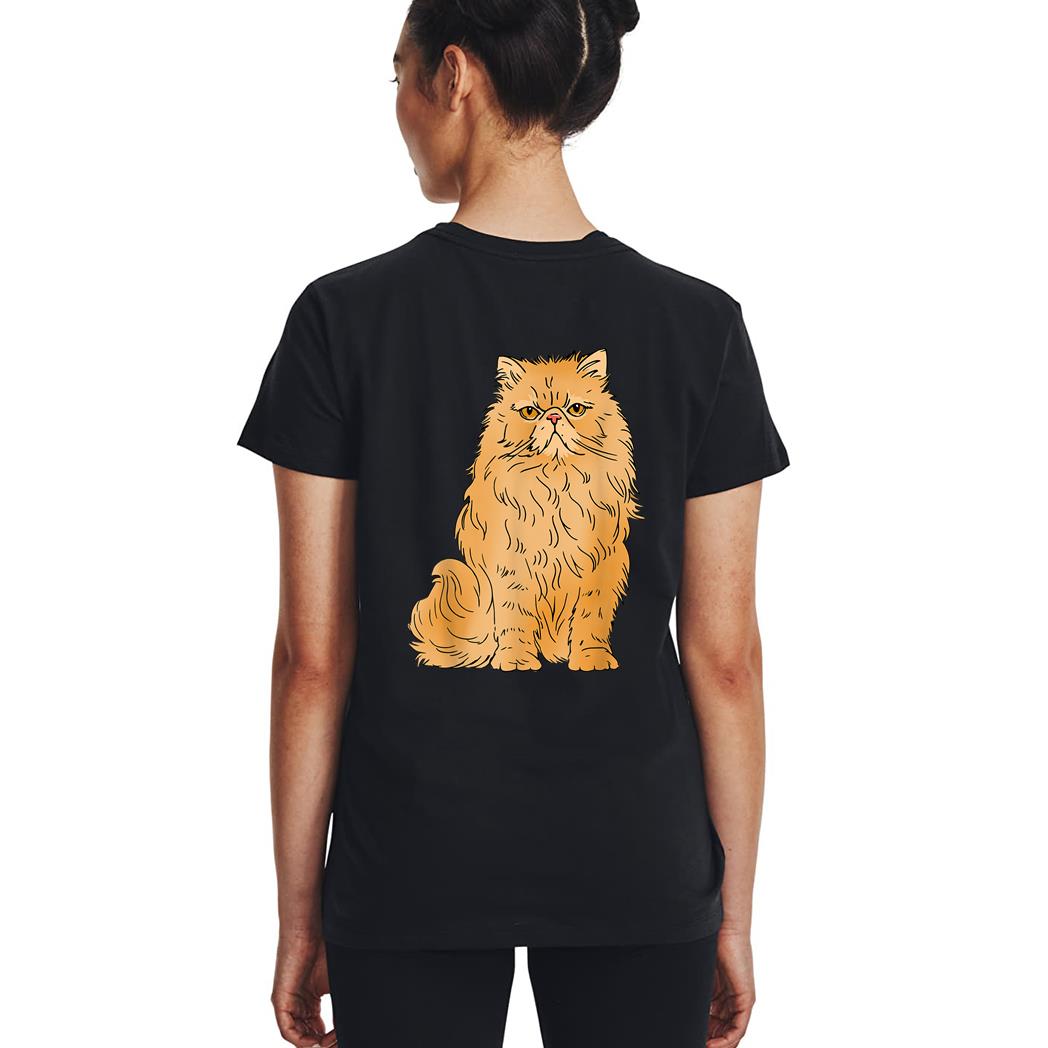 Persian Cat Design Leave Me Alone Cat Angry Persian Cat Woman T-Shirt