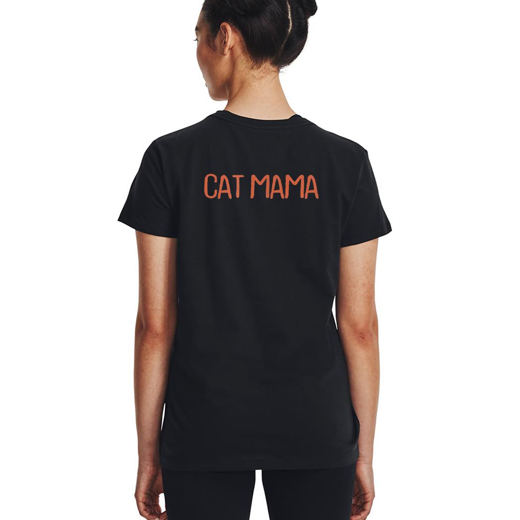Retro Vintage Simple Funny Cat Mama Woman T-Shirt