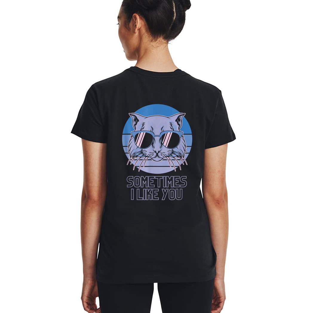 Sometime I Like You Meme Funny Retro Style Vintage Cats Woman T-Shirt
