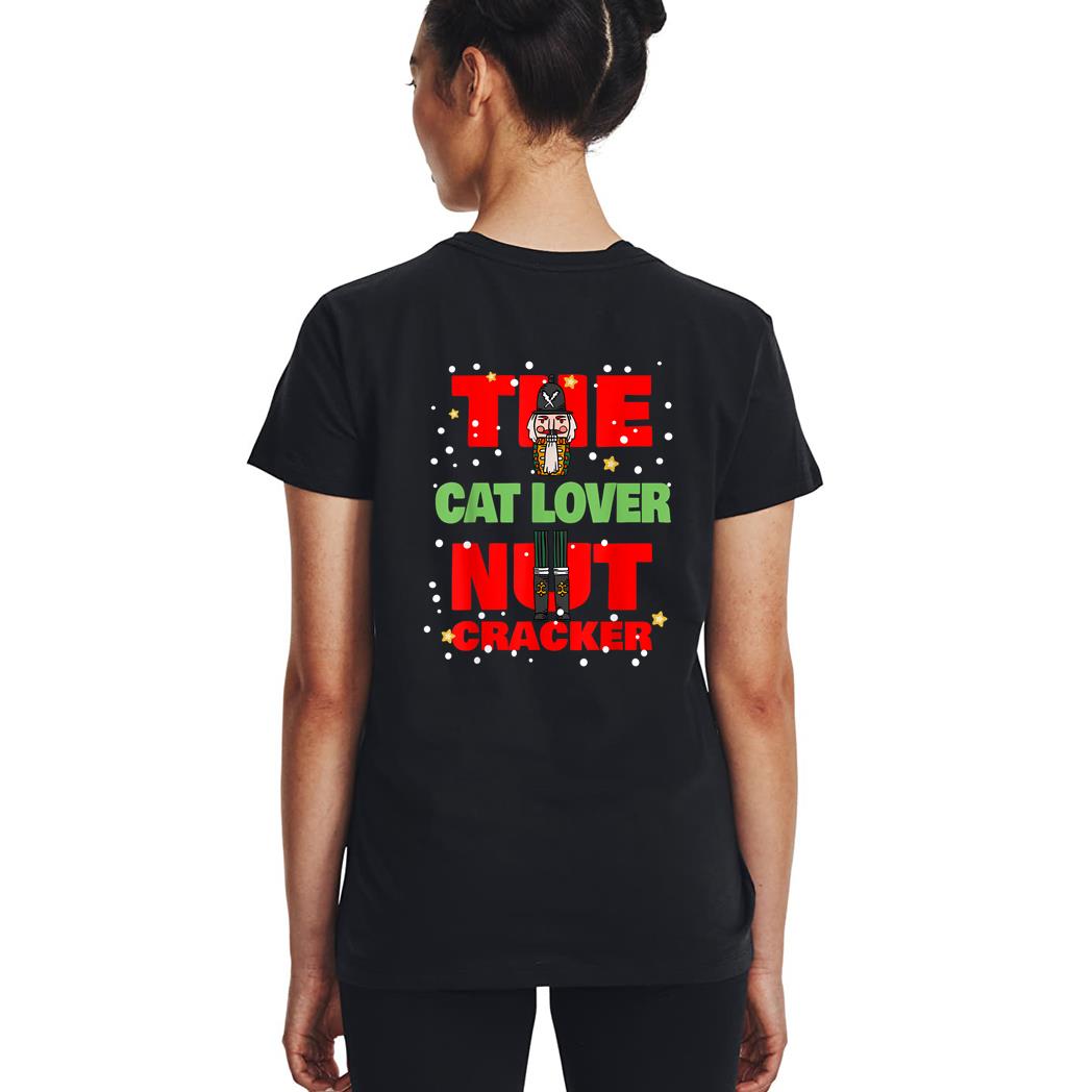 The Cat Lover Nutcracker Funny Christmas Family Group Pajama Woman T-Shirt