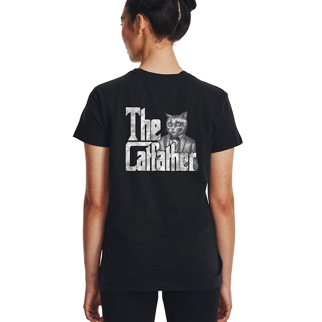 The Catfather Cat Father Mafia Father Cat Woman T-Shirt