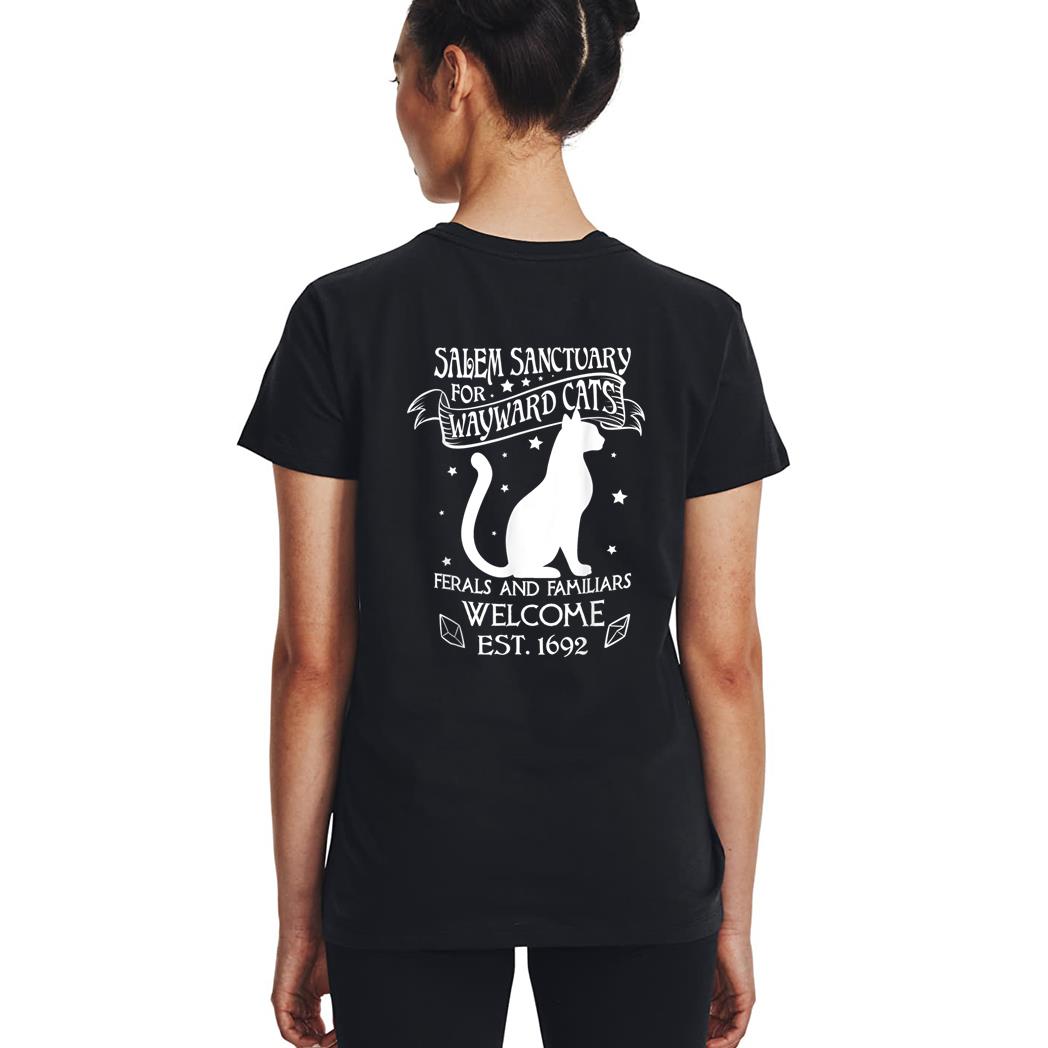 Witch Salem Sanctuary For Wayward Black Cats 1692 Gift Idea Woman T-Shirt